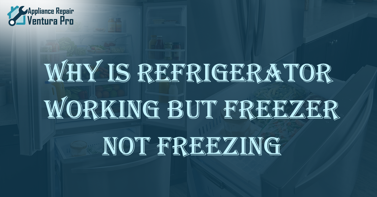 why is refrigerator working but freezer not freezing​
